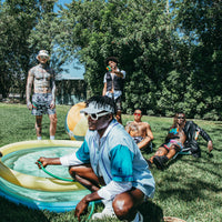 SCRIBBLE SHARK SHOTO SWIM TRUNKS