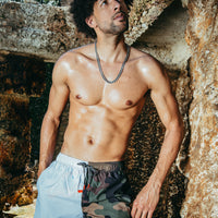 SPLIT BITE CAMO SHOTO SWIM TRUNKS