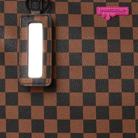 PINK DRIP BROWN CHECK TOTE