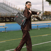 GRID LOCKED TORTUGA TOTE