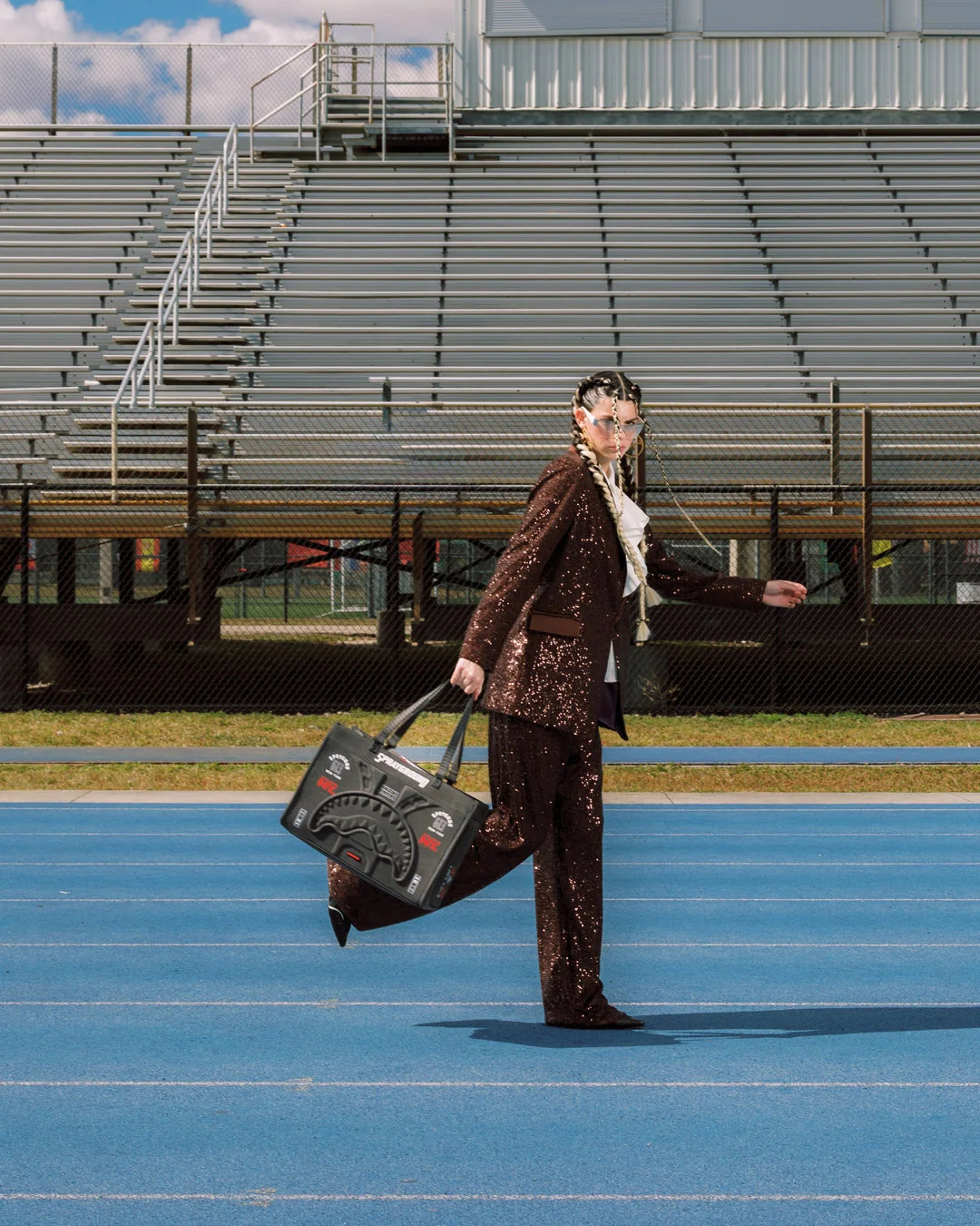 GRID LOCKED TORTUGA TOTE
