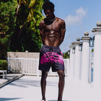 PINK PANTHER DIAMOND SHARK SWIM SHORTS