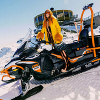 GOLD AND DANGEROUS SHARK BUBBLE LETTER HANDBAG