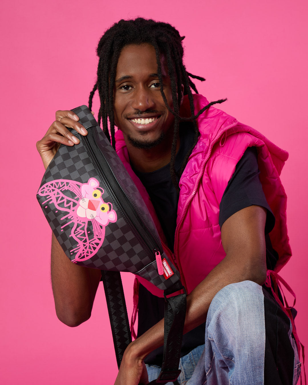 PINK PANTHER DRIPPY DIAMONDS SAVVY CROSSBODY