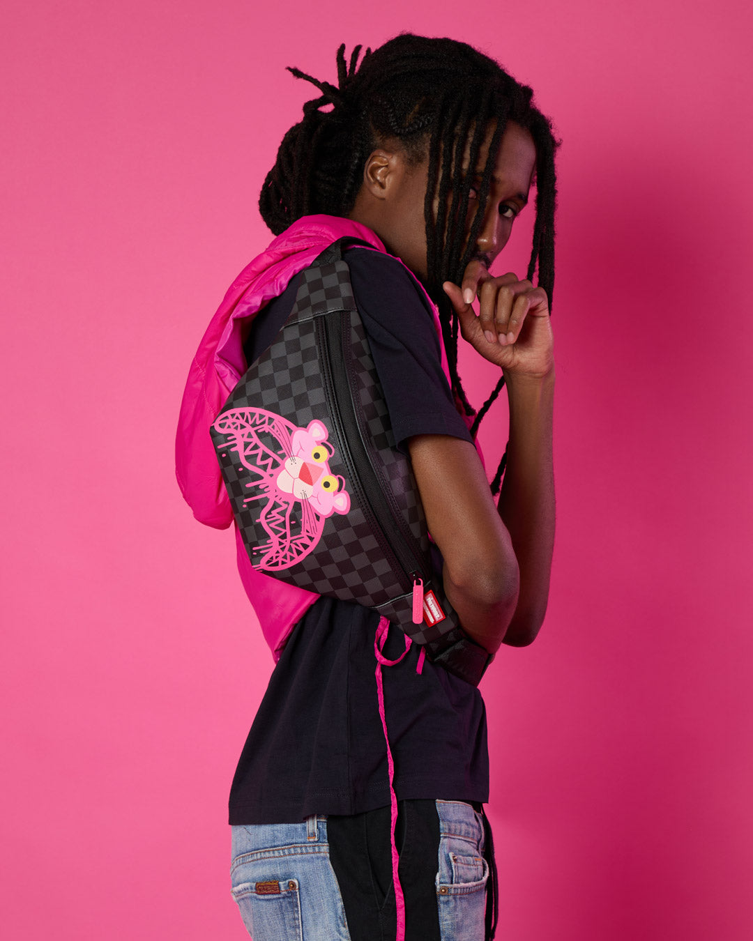 PINK PANTHER DRIPPY DIAMONDS SAVVY CROSSBODY