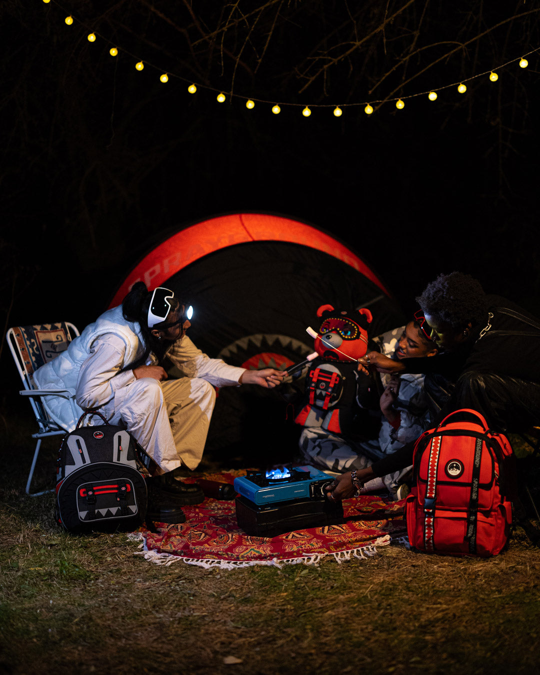 SKY HIGH SEEKERS ASSMETIC ARCTIC RED BACKPACK