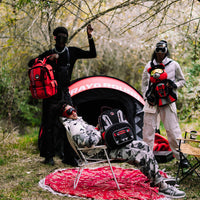 SKY HIGH SEEKERS ASSMETIC ARCTIC RED BACKPACK