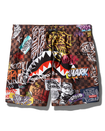 SHARKS IN PARIS JETSKI SWIM TRUNKS