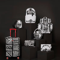 Ai TRIBAL B&W TURN-LOCK HANDBAG