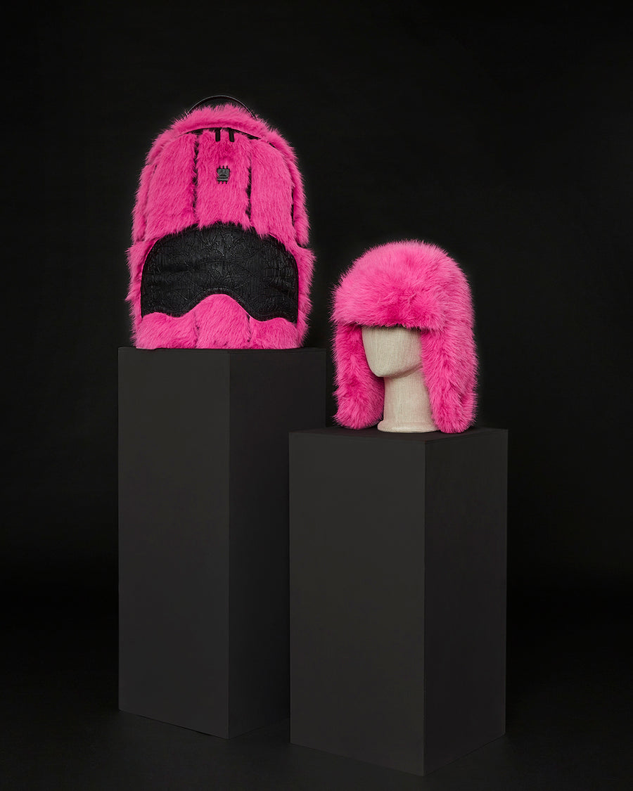 A.I. PINK FUR BACKPACK