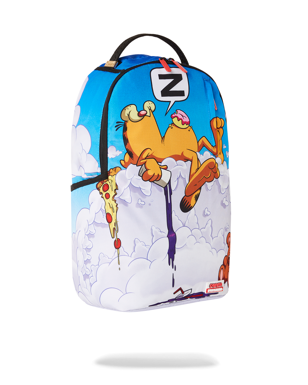 GARFIELD SLEEPING ON SHARKMOUTH DLXSR BACKPACK