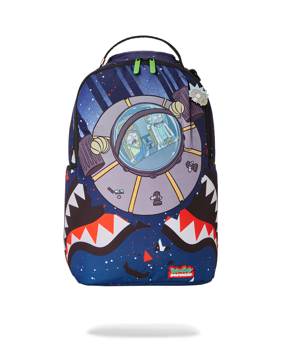 RICK & MORTY RICK SPACESHIP SHARKMOUTH DLXSR BACKPACK