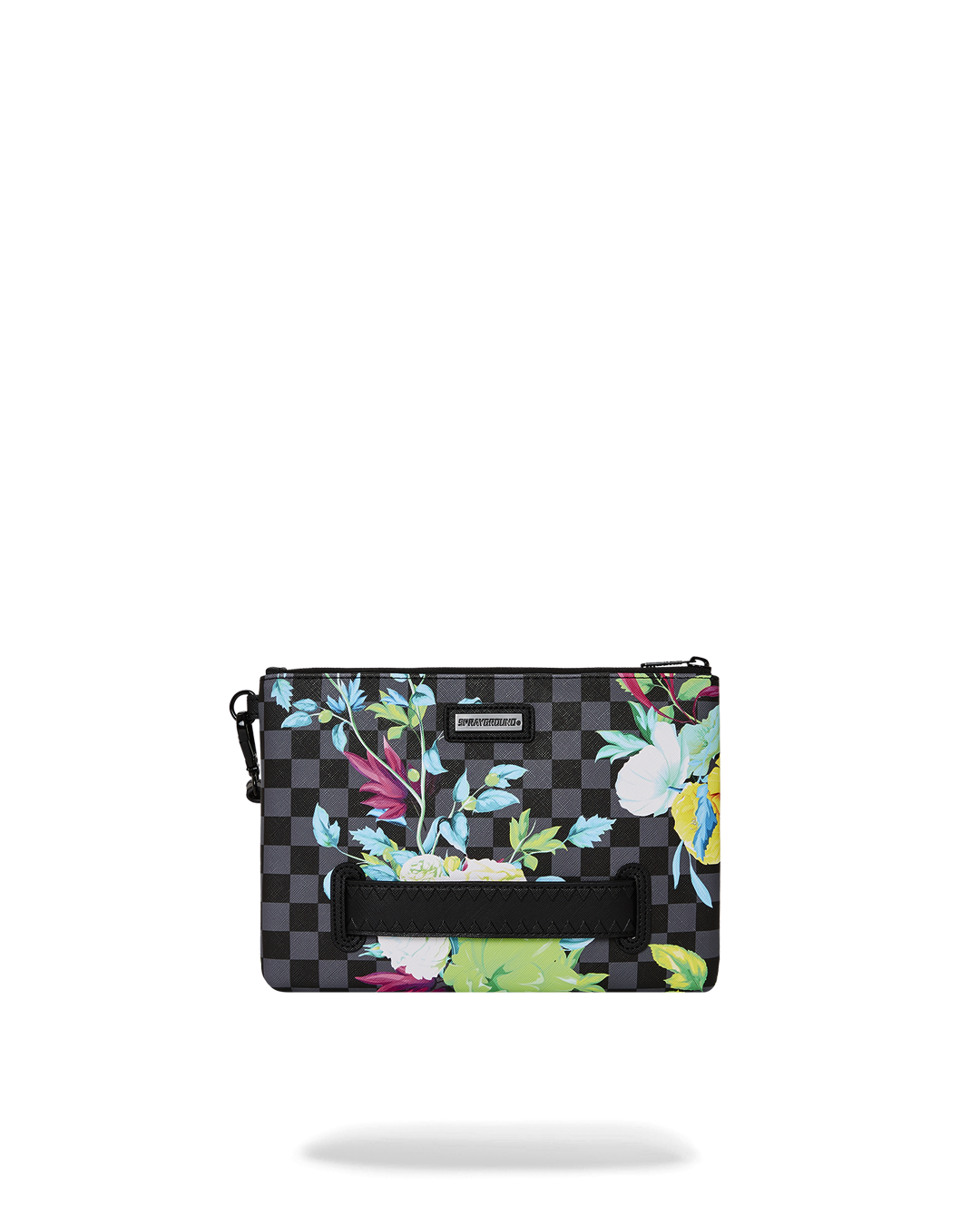 SHARKS IN PARIS NEON CHECK CROSSOVER CLUTCH