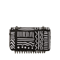 Ai TRIBAL B&W TURN-LOCK HANDBAG