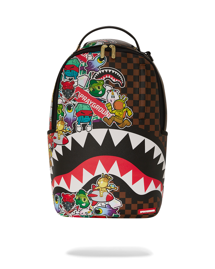 SHARKS IN STICKERS DLXSV BACKPACK