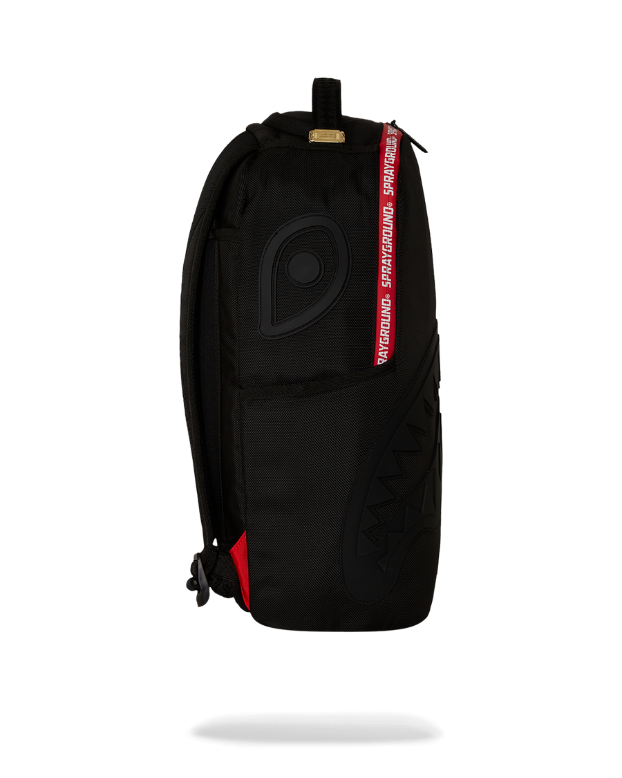 PRINTED RED ZIPPER SHARK DLXR BACKPACK