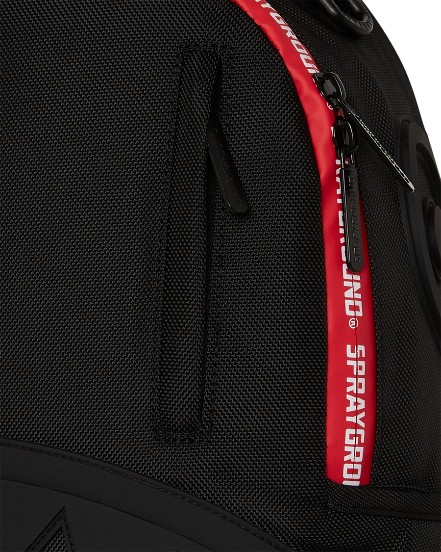 PRINTED RED ZIPPER SHARK DLXR BACKPACK