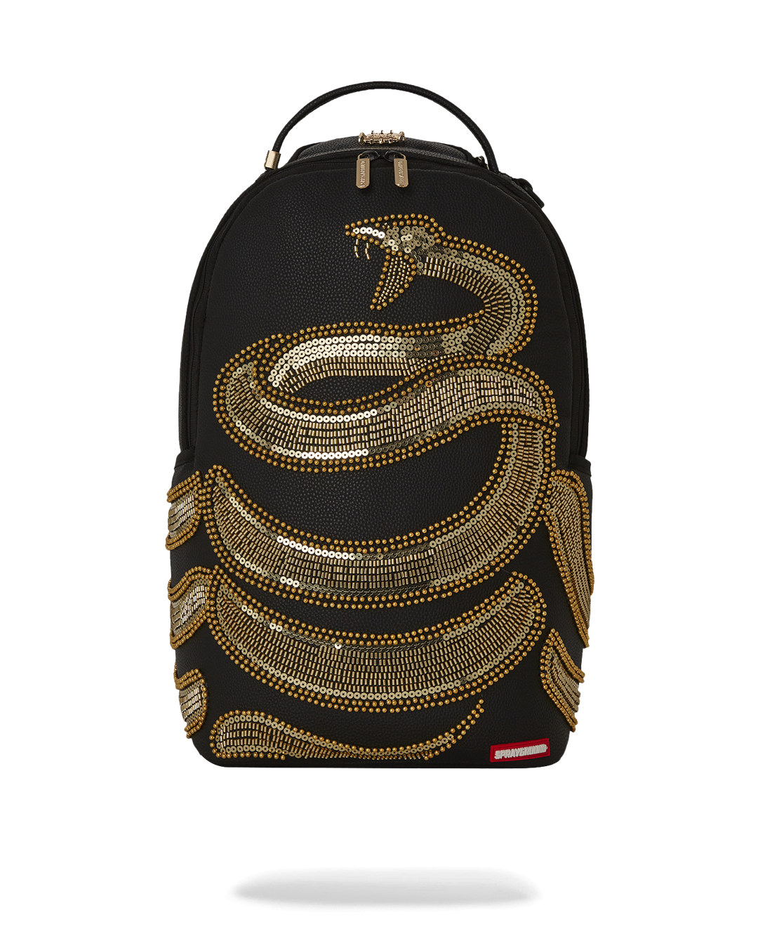 GOLD SEQUIN SNAKE DLXSV BACKPACK