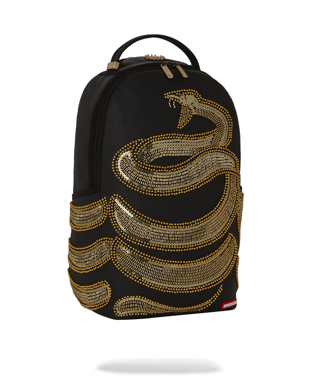 GOLD SEQUIN SNAKE DLXSV BACKPACK