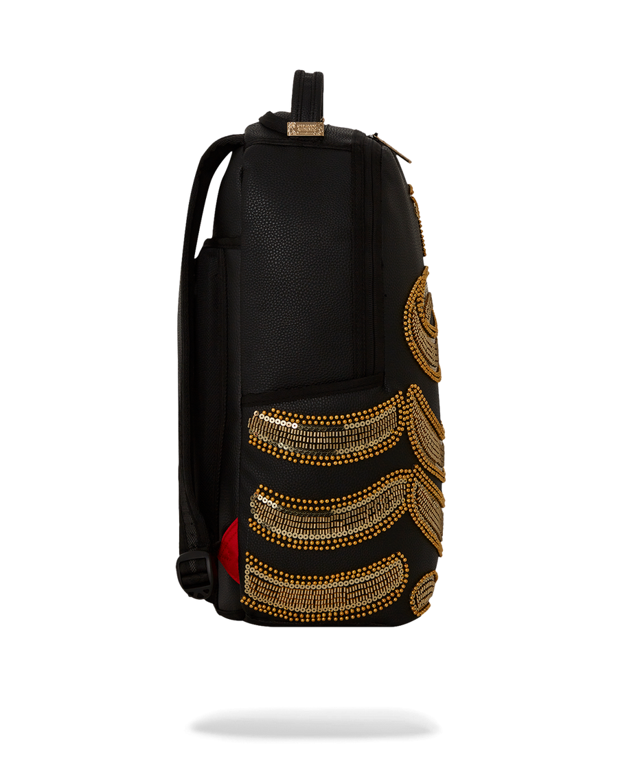 GOLD SEQUIN SNAKE DLXSV BACKPACK