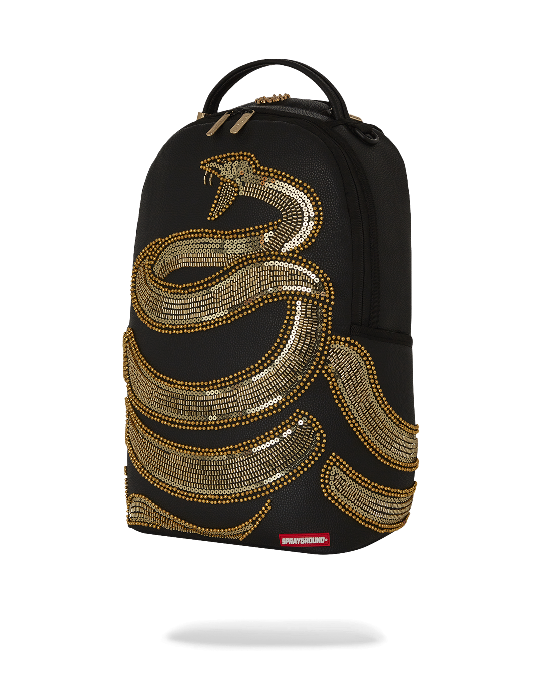 GOLD SEQUIN SNAKE DLXSV BACKPACK