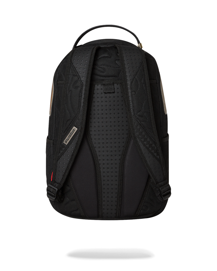 BLACK QUILTED IRRIDESCENT DLXS BACKPACK