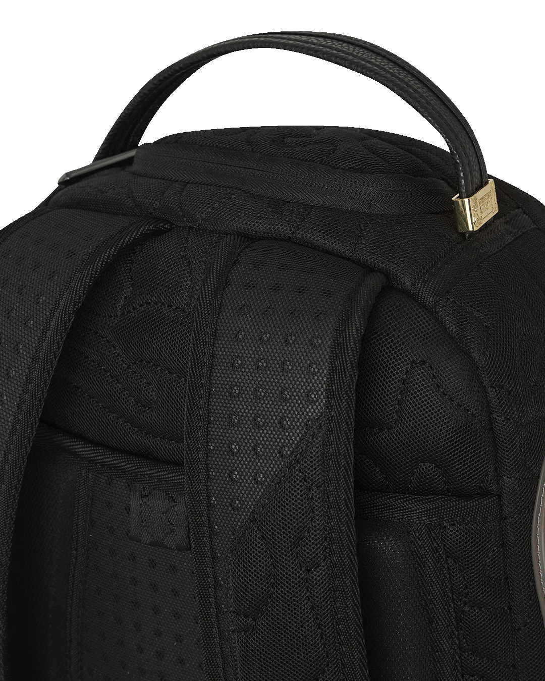 BLACK QUILTED IRRIDESCENT DLXS BACKPACK