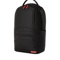 SHARK SMASH LOGO BLACK DLXS EMBOSSED BACKPACK