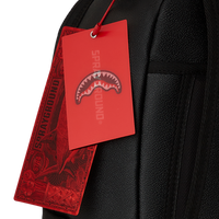 SHARK SMASH LOGO BLACK DLXS EMBOSSED BACKPACK