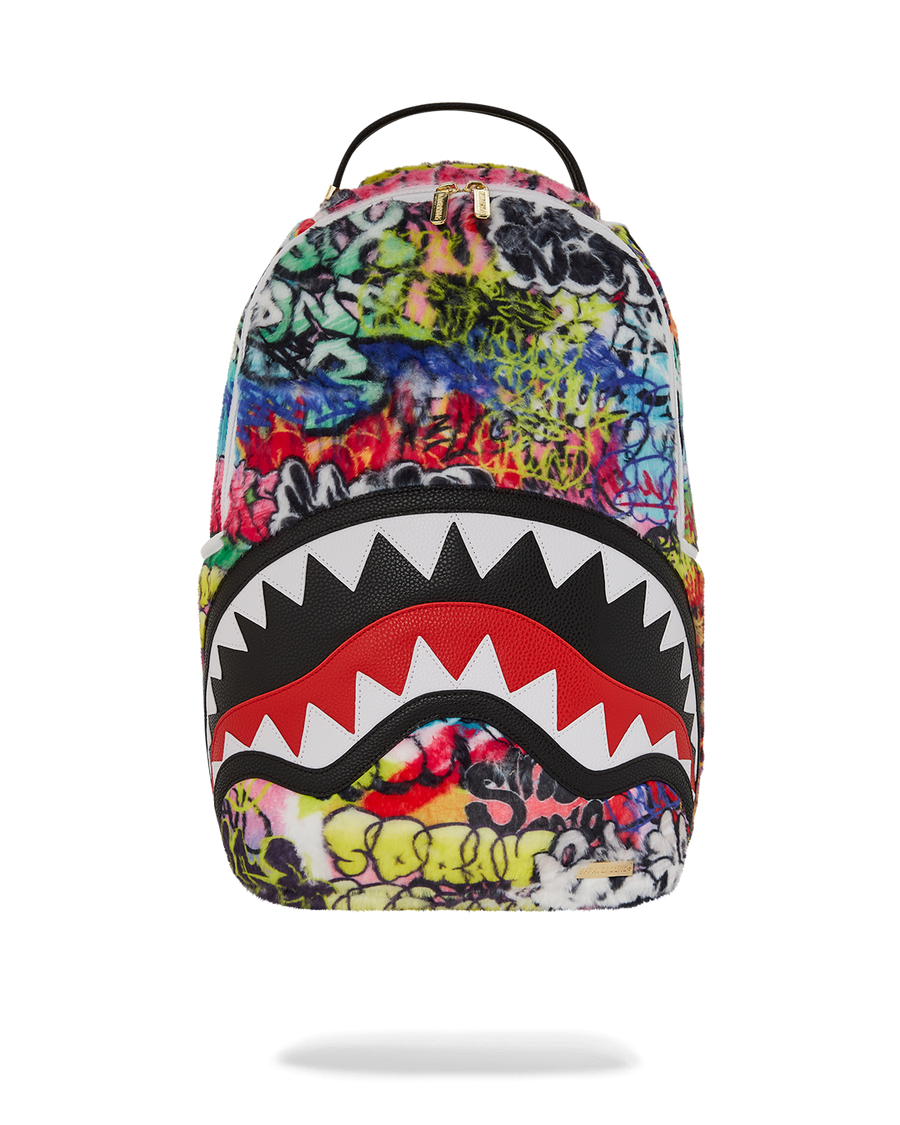 GRAFFITI FAUX FUR DLXSF BACKPACK