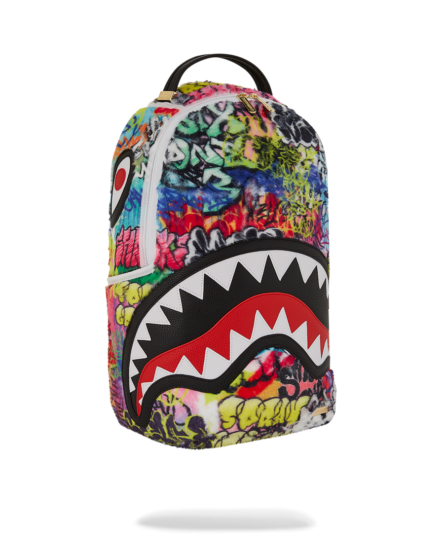 GRAFFITI FAUX FUR DLXSF BACKPACK