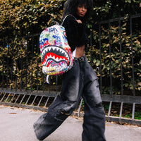 GRAFFITI FAUX FUR DLXSF BACKPACK