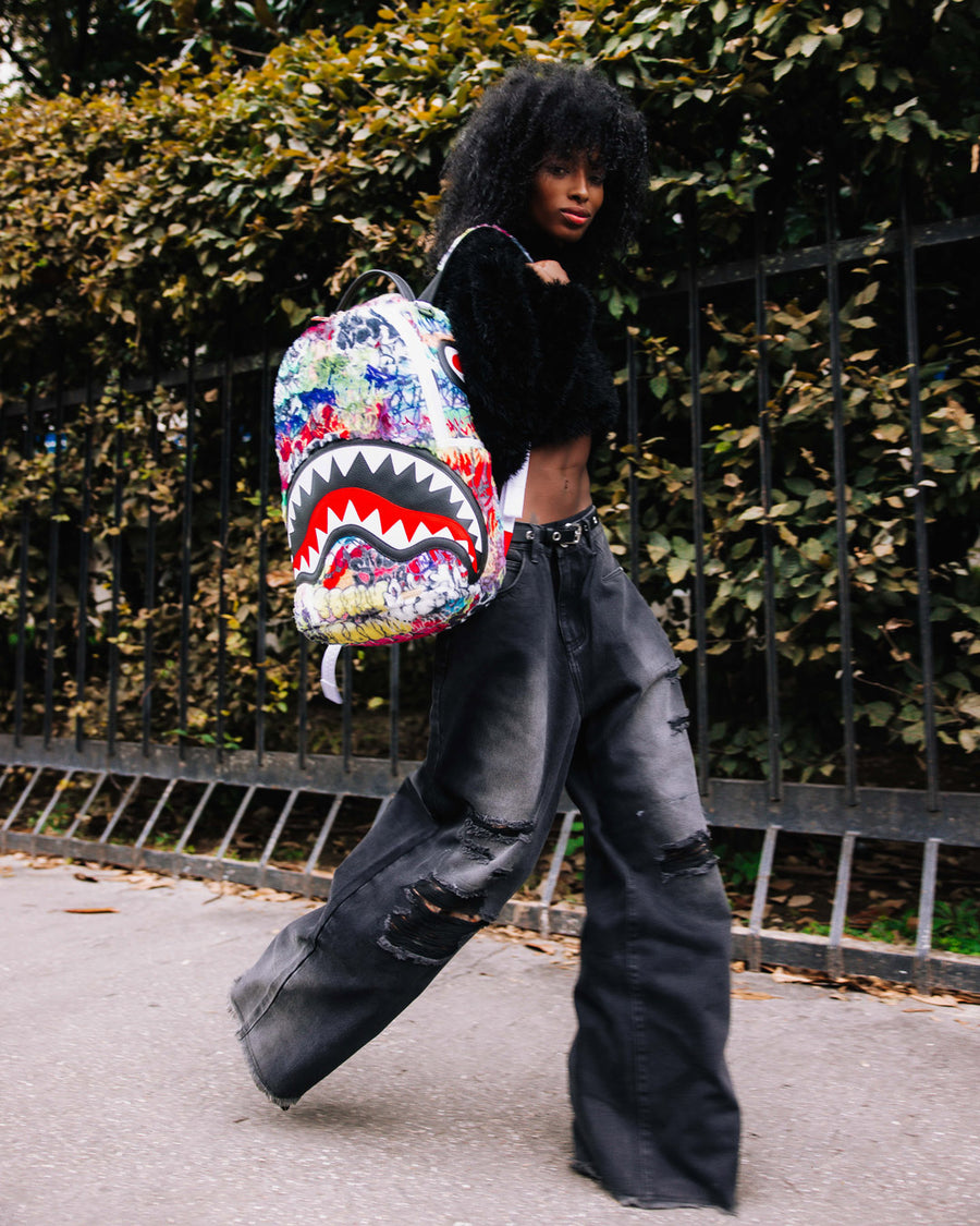 GRAFFITI FAUX FUR DLXSF BACKPACK