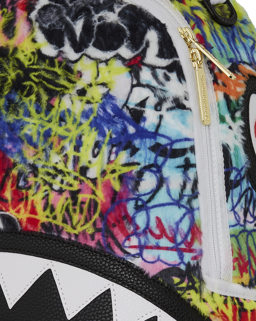 GRAFFITI FAUX FUR DLXSF BACKPACK