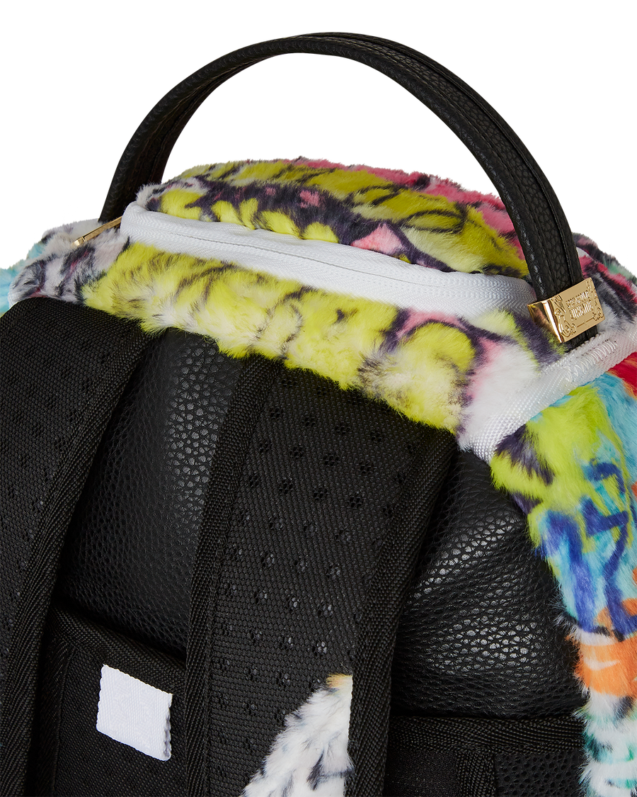 GRAFFITI FAUX FUR DLXSF BACKPACK