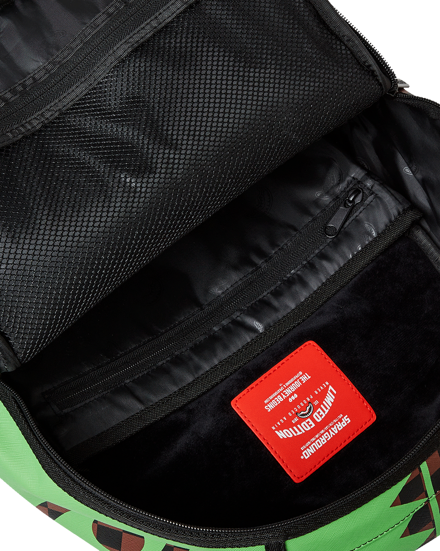 GREEN MONEY BEAR SPLIT DLXSV BACKPACK