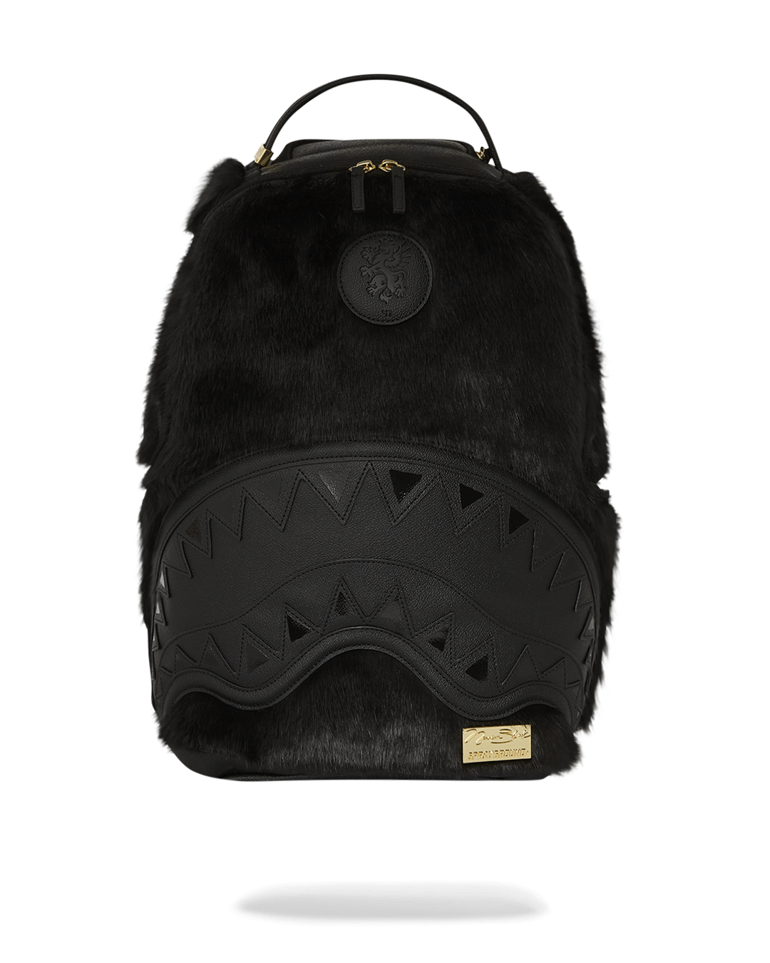 NISSIM BLACK DLXSF FAUX FUR BACKPACK