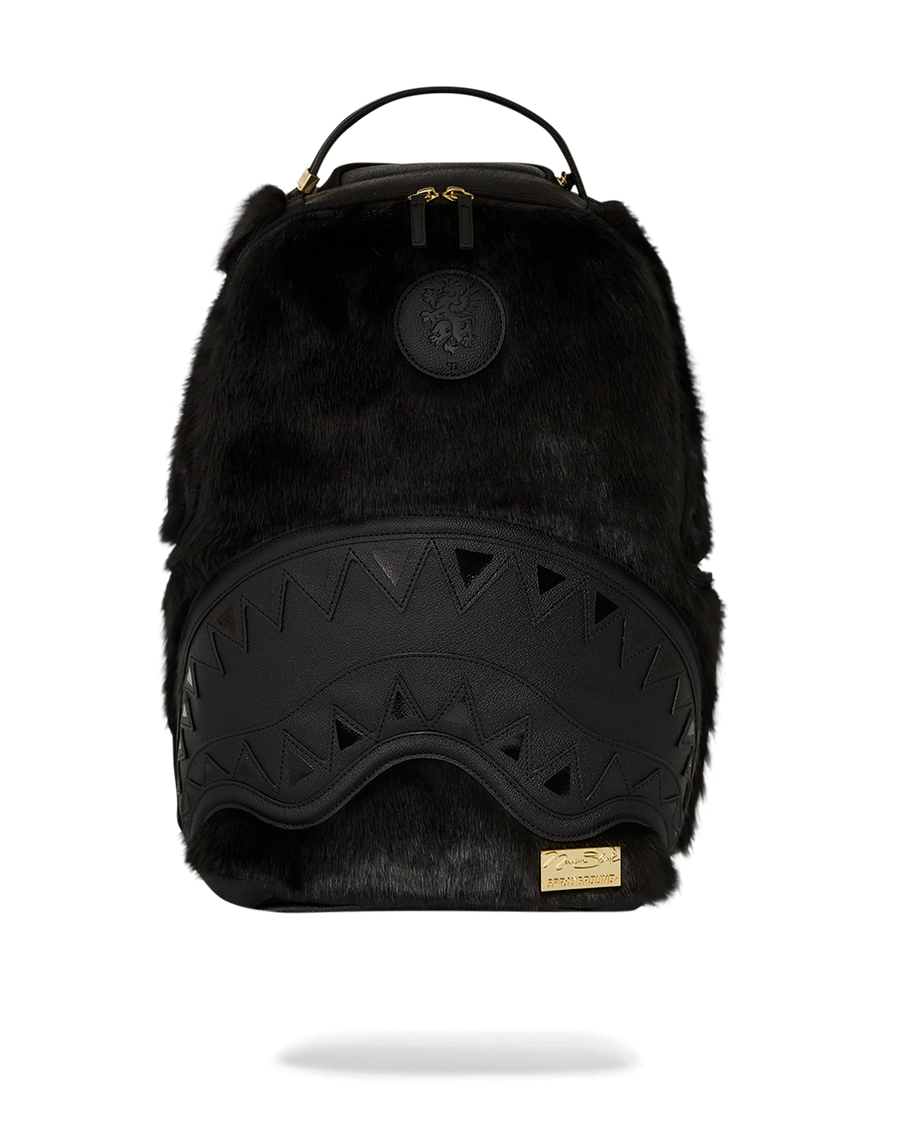 NISSIM BLACK DLXSF FAUX FUR BACKPACK