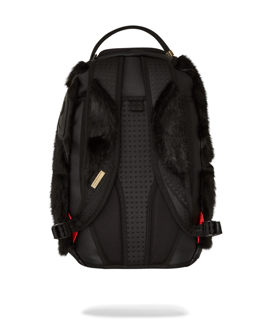 NISSIM BLACK DLXSF FAUX FUR BACKPACK