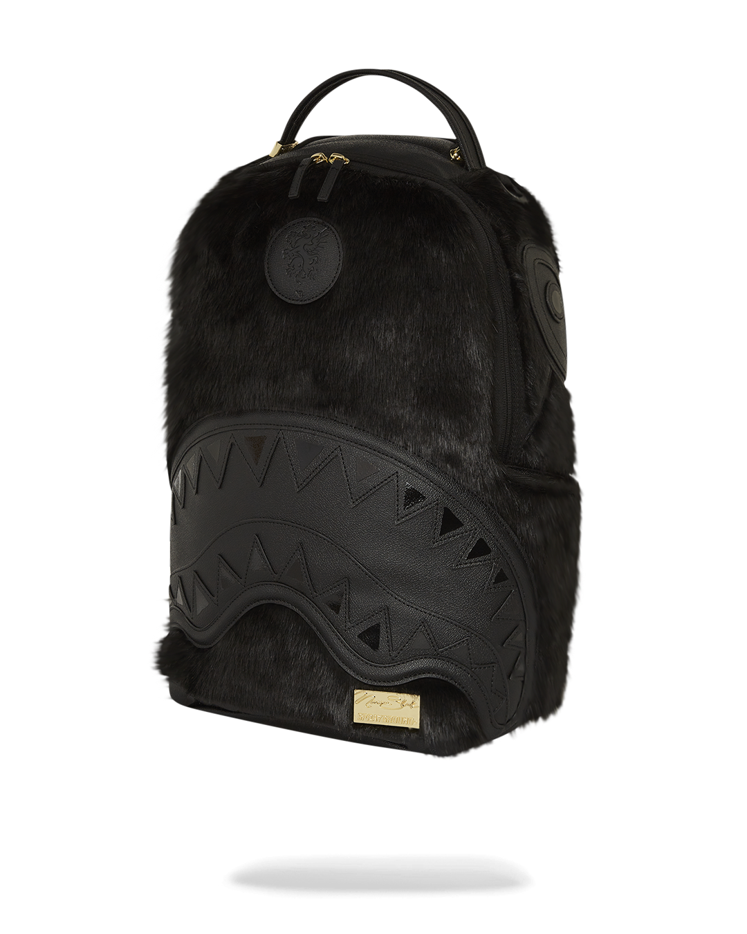 NISSIM BLACK DLXSF FAUX FUR BACKPACK