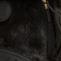 NISSIM BLACK DLXSF FAUX FUR BACKPACK