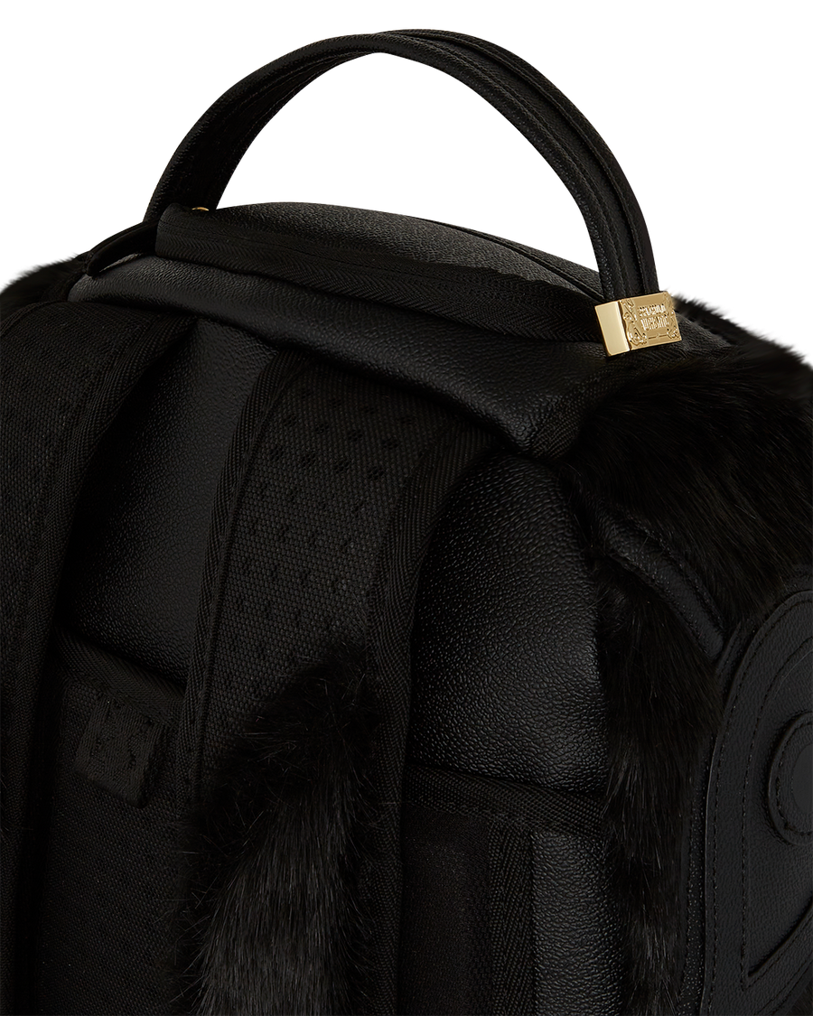 NISSIM BLACK DLXSF FAUX FUR BACKPACK