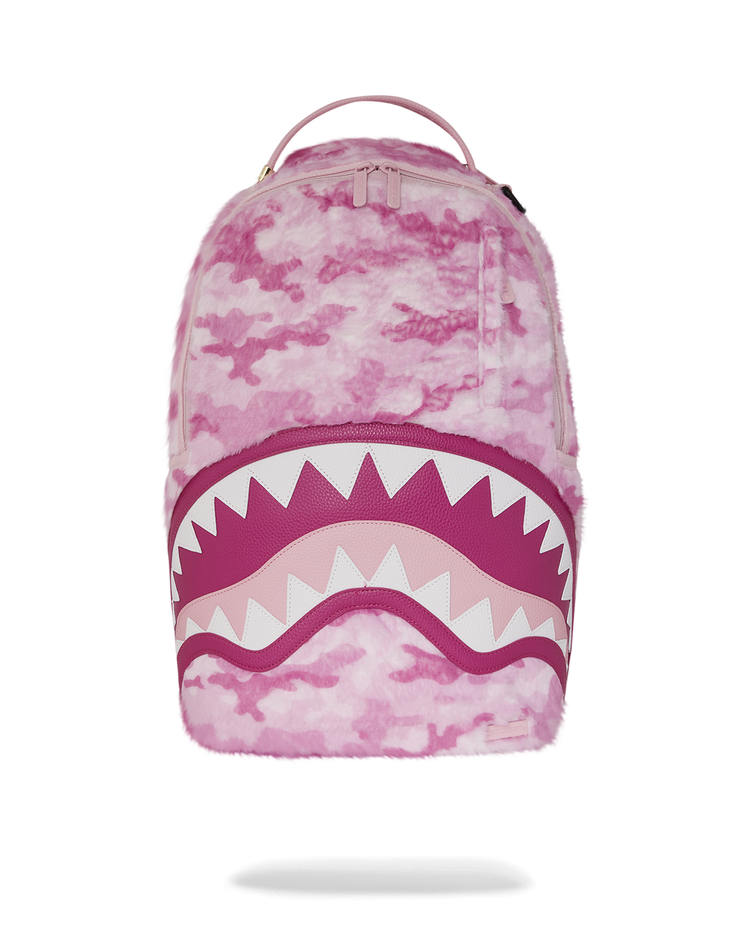 PINK CAMO FAUX FUR DLXSF BACKPACK