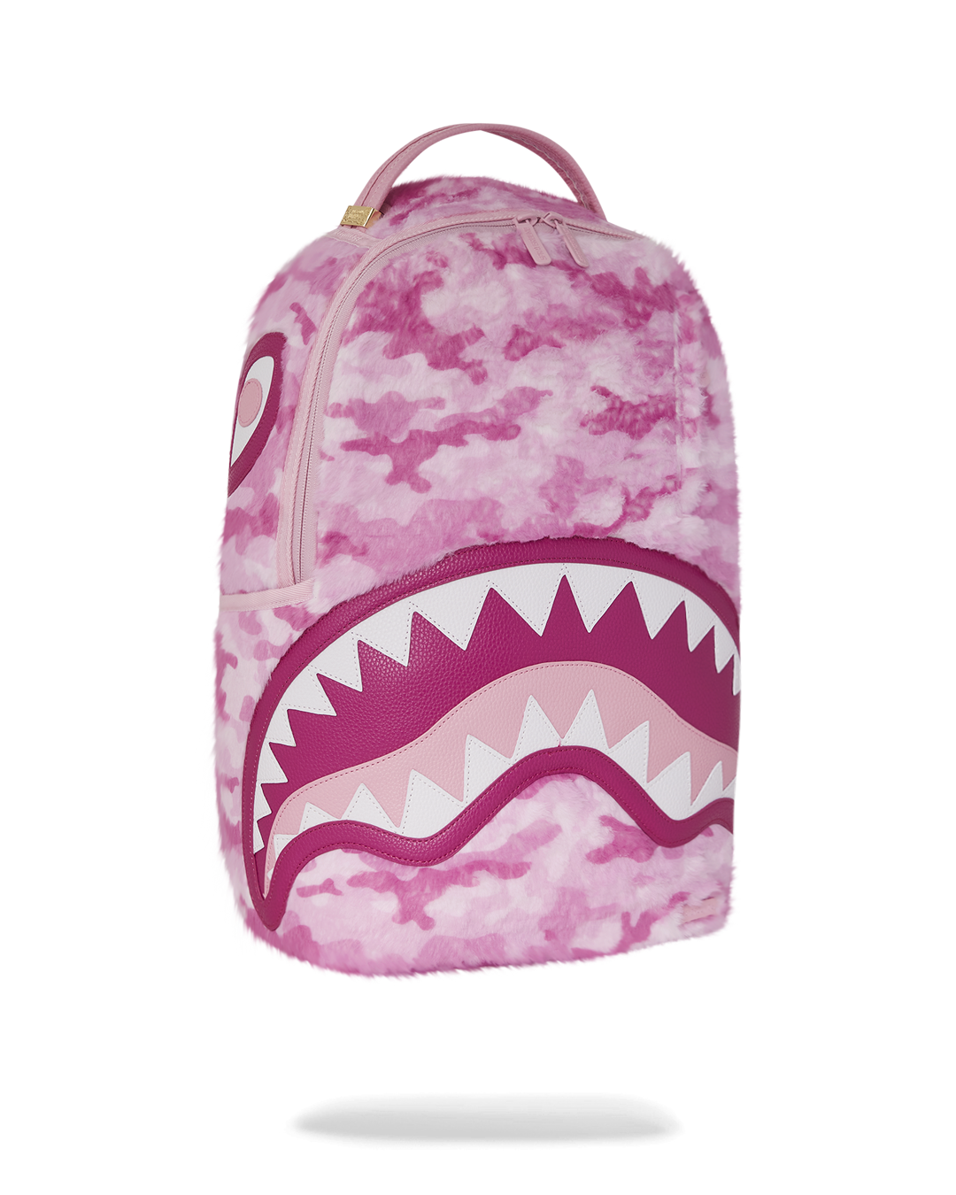 PINK CAMO FAUX FUR DLXSF BACKPACK