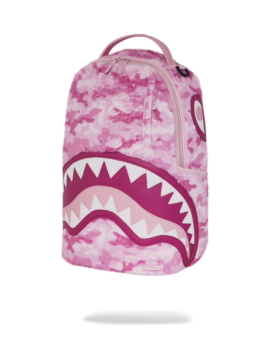 PINK CAMO FAUX FUR DLXSF BACKPACK