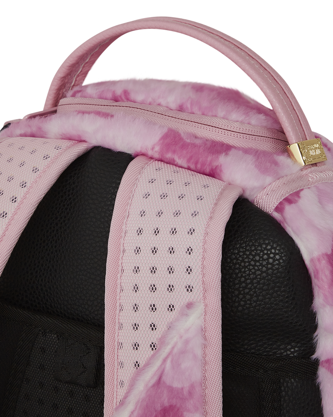 PINK CAMO FAUX FUR DLXSF BACKPACK