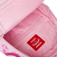 PINK CAMO FAUX FUR DLXSF BACKPACK