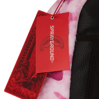 PINK CAMO FAUX FUR DLXSF BACKPACK