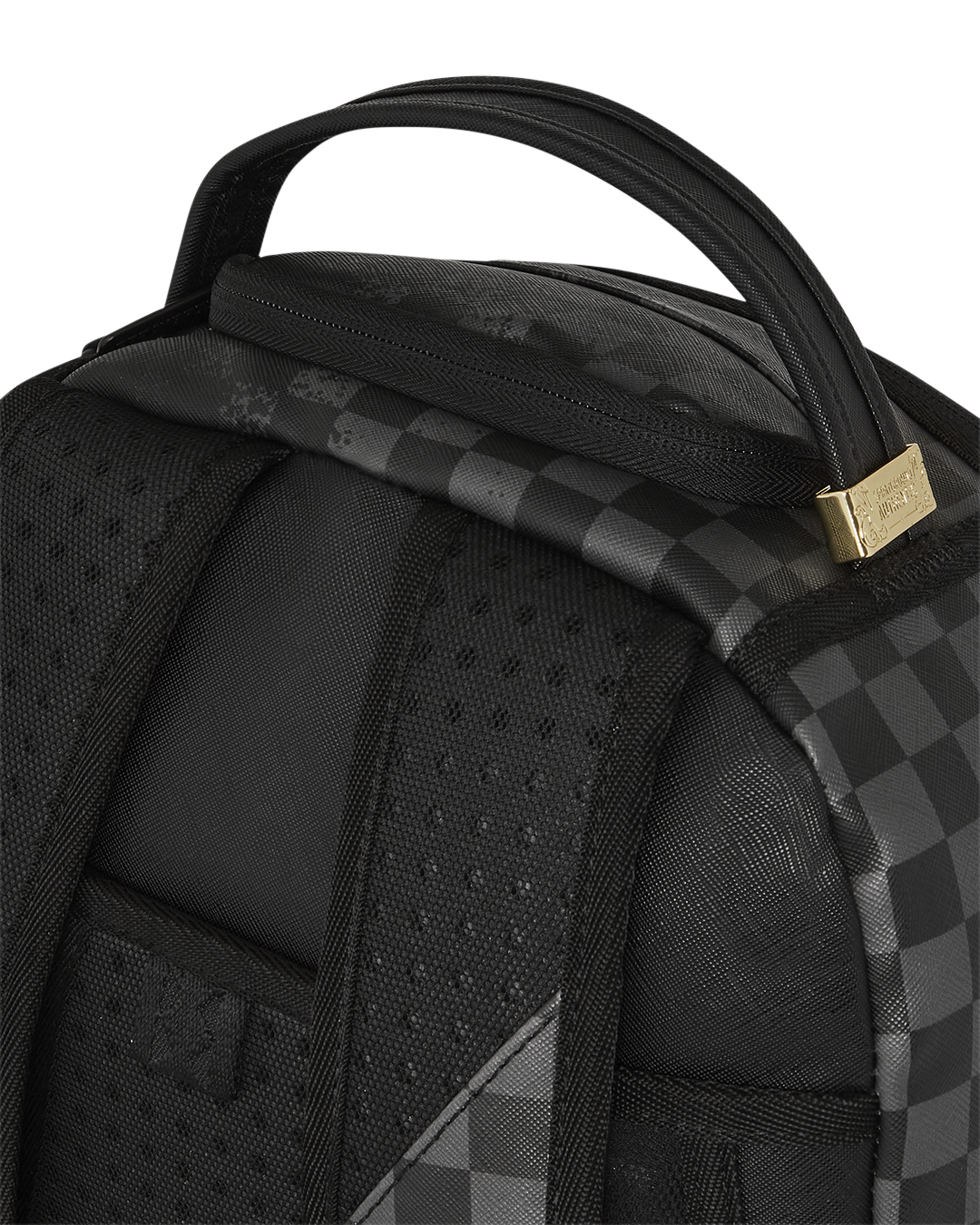 SPRAY SPRITZ GREY CHECK BLACK DLXSV BACKPACK