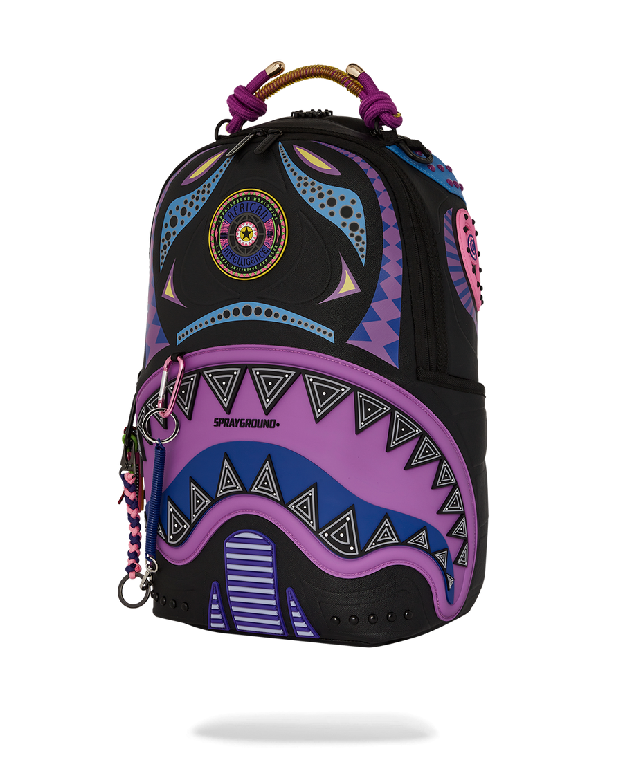 AI WONDERLAND PURPLE BACKPACK